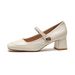 French High Heels Women's Word With Shallow Mouth Fairy Style Mary Jane Shoes Thick Heel Single Shoes Women_vogvips.com
