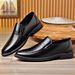 Men's plus Size Leather Shoes Patent Leather Business Casual Formal British Pointed Toe Korean Style_vogvips.com