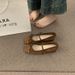Suede Retro Gentle Bow Ballet Shoes 2026 New Spring With Skirt French Commuter Single Shoes Women_vogvips.com