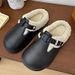 Women's Shoes Autumn And Winter Outer Cotton Slippers Women's Waterproof And Dirt Resistant Detachable Cotton Slippers Plus Velvet Cotton Slippers_vogvips.com