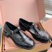 26xx Correct Logo 1 High Version Home Brogue Carved T-Strap British Style Mary Jane Shoes For Women Genuine Leather Chunky Heel Loafers_vogvips.com
