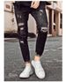 Men's Little White Shoes Breathable Leather Board Shoes Casual Shoes Comfortable Low-top Shoes_vogvips.com