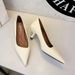 7098-2 French Style Office Comfortable Versatile Commuting Work Pointed Toe High Heels Women Thin Heel Non-Chafing_vogvips.com