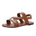 Large Size Soled Soft Top Cross Sandals Women, Fashionable Roman Shoes For Women_vogvips.com