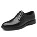 WalkPrime Men's Leather Shoes From Wenzhou, British Style Formal Business Black Korean Version Commuting Suit Office Shoes, One_vogvips.com