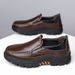 Slip-On British Style Casual Leather Soft Sole Top Layer Cowhide Business Men's Shoes Non-Slip Stitched Four Seasons_vogvips.com