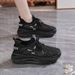 Summer Women's Breathable Hollow-Out Mesh Shoes, Korean Version Versatile Thick-Soled Sports Shoes, Casual Dad Shoes_vogvips.com