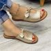 Korean Version Solid Color Bow Flat Casual Fashion For Women's Home Cool Slippers_vogvips.com