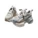Rhinestone Embellished Platform Sneakers Comfortable Stylish Blue Purple Black Sizes_vogvips.com