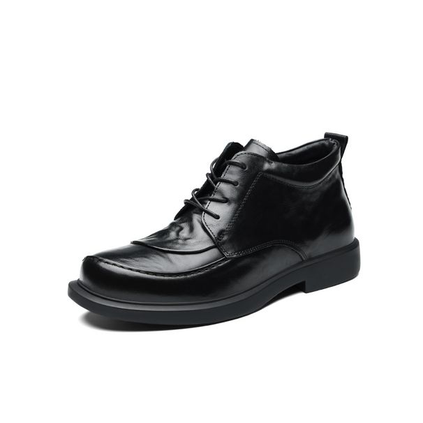 European Warm Series Men's Martin Autumn Winter Fashion Genuine Thick Sole Casual Versatile Short Boots Trendy High-top Leather Shoes For Men_vogvips.com