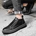 Men's British Tooling Work Boots Casual Gaobang Medium Boots Casual Board Shoes Casual Tooling Shoes_vogvips.com