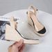 Women's Shoes Summer New Wedge Thick Bottom High Heel Sandals Women's High Heel Glass Glue Straw Braided Rope Bottom Large Size_vogvips.com