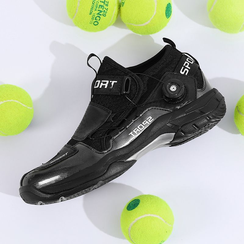2025 Summer Couple Style Badminton Shoes Rotating Button Comfortable Lightweight;Light Non Slip Fashion Profession Tennis Shoes_vogvips.com