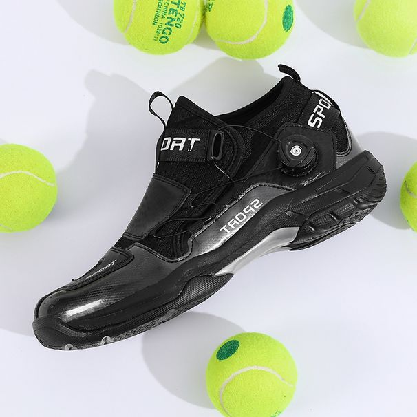 2025 Summer Couple Style Badminton Shoes Rotating Button Comfortable Lightweight;Light Non Slip Fashion Profession Tennis Shoes_vogvips.com