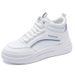 Autumn Korean-Style Thick-Soled High-Top White Sneakers For Women, Trendy Student Running Casual Sneakers For Women Sh88_vogvips.com