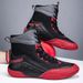 Wrestling Shoes Men's Mid Cut Professional Boxing Shoes Non Slip Wear Resistant Fighting Shoes Fighting Special Training Shoes Muay Thai Sanda Shoes_vogvips.com