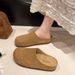 Flat Closed-Toe Non-Slip Half Slippers For Women, 2025 New Spring Slip-On Lazy Mules Shoes_vogvips.com