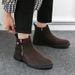 European Warm Series Zipper Martin For Men, Mid-Cut Suede Sheepskin British Style Boots, Short Boots With Thick Sole And High Top_vogvips.com