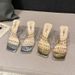 8882-8 Internet Celebrity Style Super Fairy Square Toe Rhinestone Slippers Chunky Heel High Heels Outdoor Sandals_vogvips.com