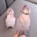 Fashion Small Big Bow Square Mouth Dance Performance Shoes Single Shoes Small Leather Shoes_vogvips.com