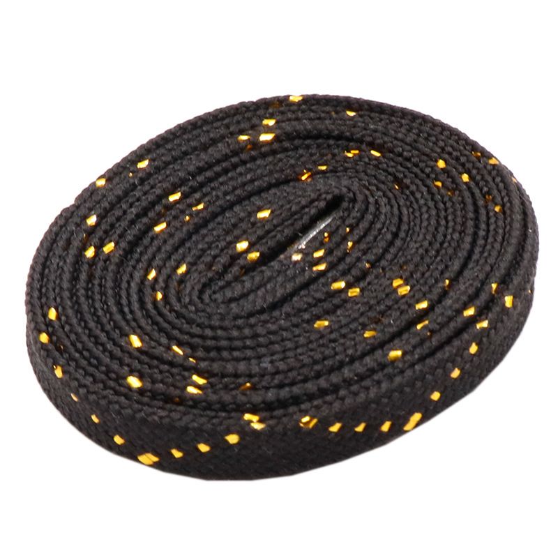 Shoelaces W Type Wire Black And White Gold Wire Matching Small White Shoes Sneakers Casual Shoes Canvas Shoes_vogvips.com