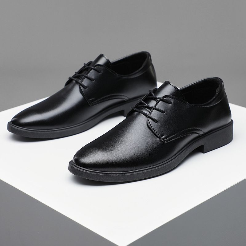 Premium Formal Oxford Shoes For Men – Waterproof PU Leather Business Dress Shoes With Classic Pointed Toe, Comfortable & Stylish For Office_vogvips.com