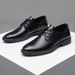 Premium Formal Oxford Shoes For Men – Waterproof PU Leather Business Dress Shoes With Classic Pointed Toe, Comfortable & Stylish For Office_vogvips.com