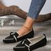 New 2024 Spring Pointed Toe Flat Cross-Border Trade Large Size Fashion Slip-On Casual Women's Shoes_vogvips.com