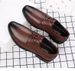 Men's Casual Leather Shoes Dress Style Thick Root Work Men's Shoes Men's_vogvips.com