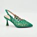 Women Shoe Bag Set Fashion Shiny Rhinestone Mesh Evening High Heel Pointed Toe Sandals Elegant Fairy Style_vogvips.com