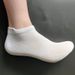 Summer thin socks men's mesh sports socks ear lifting cotton socks black and white solid color men's boat socks breathable men's socks New_vogvips.com