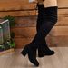 2024 Autumn Winter New Plus Size Over-the-Knee Slimming Elastic High Chunky Heel Long Boots For Women_vogvips.com