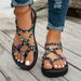 Fashionable Lightweight Large Size Beach For Women Summer New Round Head Comfortable Fish Mouth Casual Sandals_vogvips.com