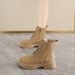 Ins Trend Martin For Women 2024 Autumn New British Style Thick Sole Student Short Versatile Motorcycle Yellow Boots 2627_vogvips.com