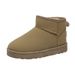 Fashion Casual Thick Soles With Velvet Warm Slip-on Students Cotton Shoes Woman_vogvips.com