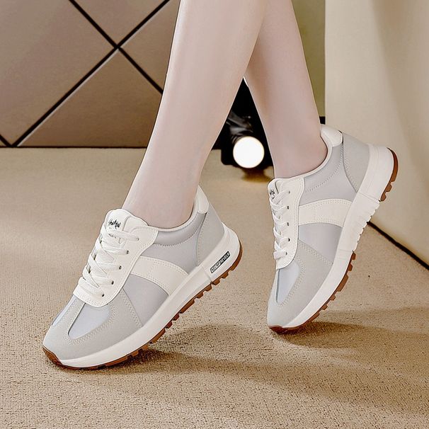 Cross-border Domestic Foreign Trade Women's Sneakers, New Spring And Autumn Casual Leather Versatile Student Shoes,_vogvips.com