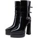 Square Head Waterproof Platform Platform High Heel Naked Boots With Thick Heel In Line With Women_vogvips.com