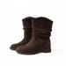2025 Flat Height Increase 8cm Melard Martin For Women Autumn Mid-Calf Slimming Ruched Vintage Women's Boots_vogvips.com