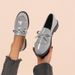 Chunky Heel Single For Women 2024 Spring And Autumn New Women's With Bowknot Small Leather Shoes Student Tassel Loafers_vogvips.com