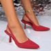 2025 Spring New Fashion Plus Size Women's Shoes One-Strap Buckle Thin Slip-On High Heel Closed Toe Backless Sandals_vogvips.com