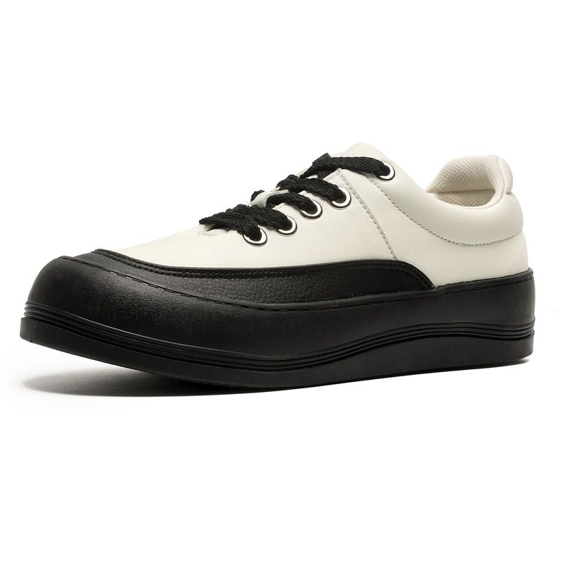 Trendy Low-Top Casual Sneakers For Men - Lightweight Breathable Round-Toe Shoes With Rubber Sole & Lace-Up Design_vogvips.com