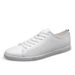 Hollow Board Shoes Men's Velvet Cotton Cowhide, Soft-soled Casual Men's Shoes Breathable Low-top White Shoes_vogvips.com