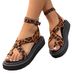 Summer 2025 Collection With Toe Cross Buckle And Casual Sponge Cake Thick Sandals_vogvips.com