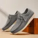 Men's Gray Suede Style Casual Shoes Lace Up Toe Crepe Sole Desert Boots_vogvips.com