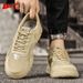 Huili Men's Shoes 2026 Spring/Summer Men's Hiking Casual Sports Shoes Breathable Work Shoes Men's Low-top Martin Boots_vogvips.com