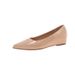 Spring And Autumn French Nude Inner Height Increase Pointed Flat Shoes Women's Light Mouth Shoes Versatile Commuter Shoes_vogvips.com