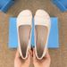 Shallow Single Shoes Women's Soft Sole Mother Soft Leather Women's Flat Non-slip Small Leather Shoes Round Head Beanie Shoes_vogvips.com