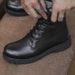 Men's Boots High-top Fleece Warm Tooling Martin Boots Soft-faced Brie Men's Boots_vogvips.com