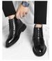 Men's Business Velvet Warm High-top Short Boots Extra Large Size Brock Retro Trend Leather Boots_vogvips.com