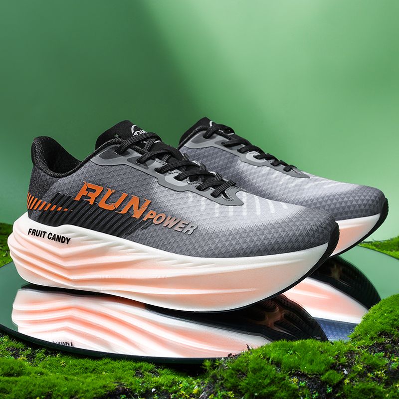 2025Summer Breathable Comfortable High-Quality Casual Running Shoes Fish Same Style Jelly Sole Ultra-Light Couple Sneakers37-45_vogvips.com